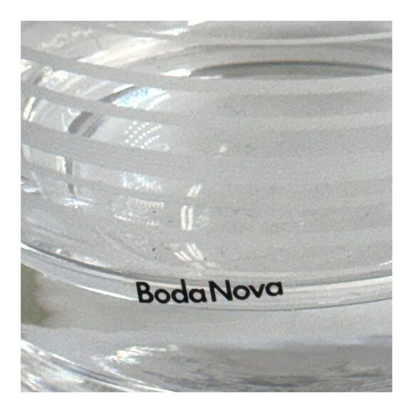 Boda Nova Crystal Whiskey Glasses Set Of 2 Whisky Lowball Cocktail Barware Glass - Picture 2 of 5
